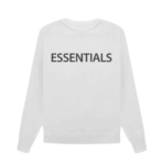 Essentials Overlapped Sweater – White